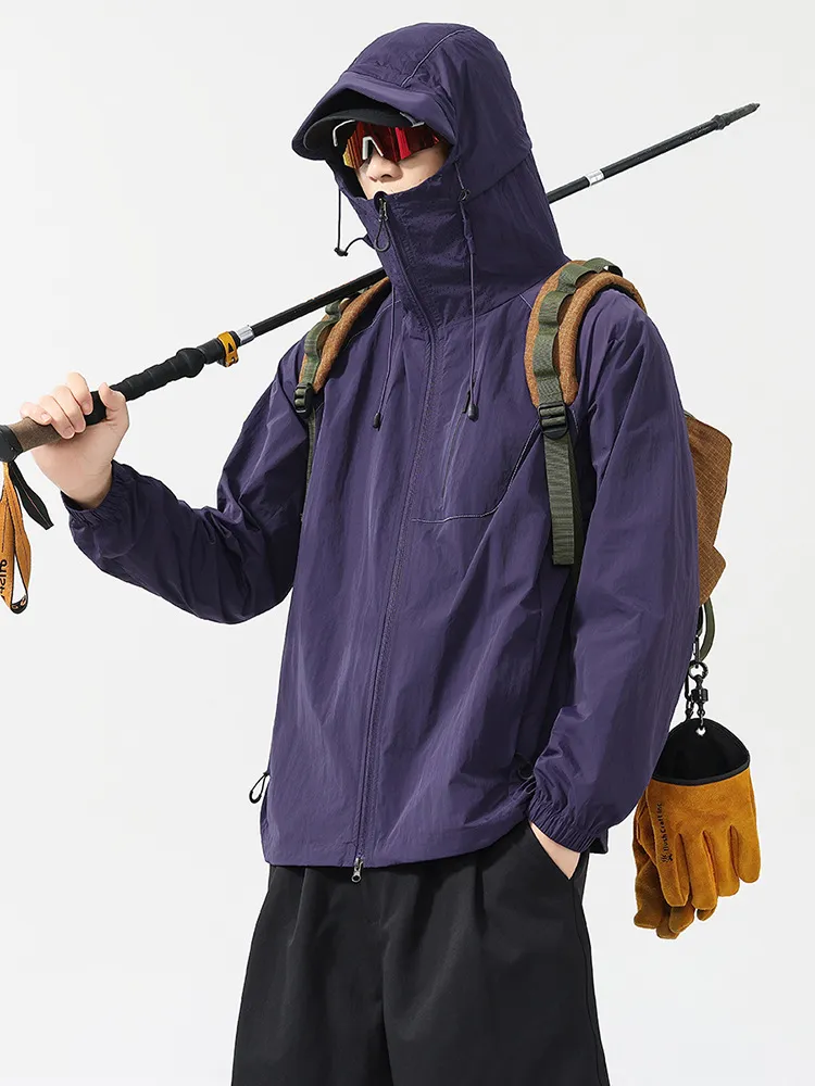 防晒衣7A抗菌UPF100夏季户外皮肤衣防紫外线防晒服男透气遮阳 图片 2