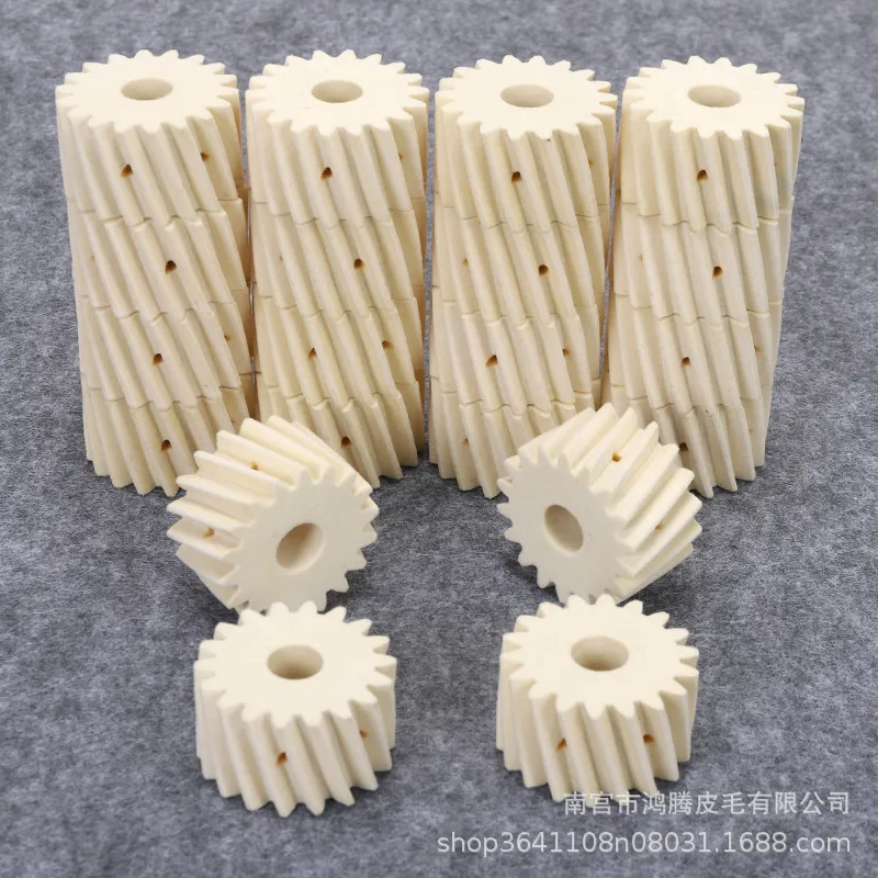 毛毡齿轮 澳毛数控机械润滑羊毛毡2模18齿轮注油轴齿条涂油高密度 图片 4