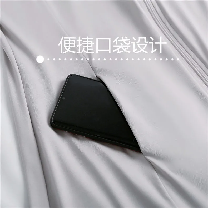 新款防晒衣长款女外穿防紫外线电动车透气连体冰丝外套防晒服夏天 图片 4