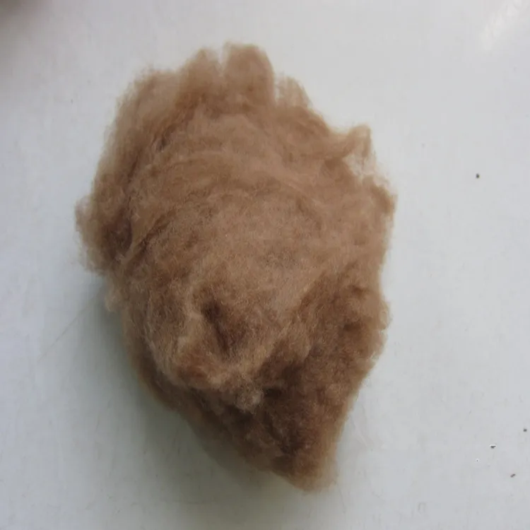 出售现货白色狐狸绒染色狐狸绒纺纱用混纺免费拿样 图片 2