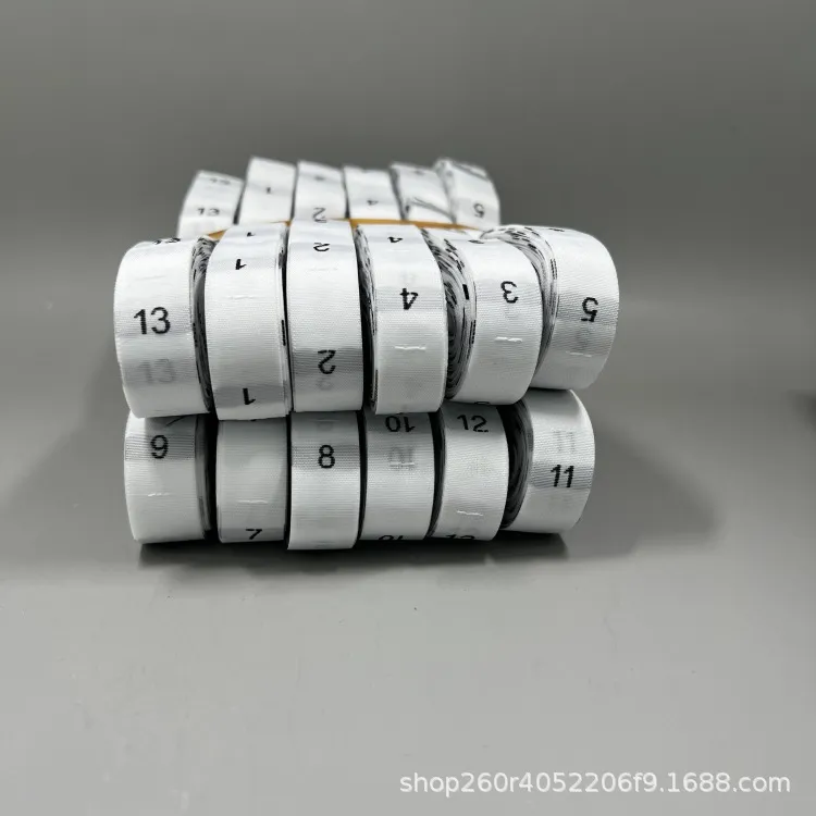 服装辅料童装衬衫尺码标现货数字尺码标布标 数字织标 现货特价 图片 2