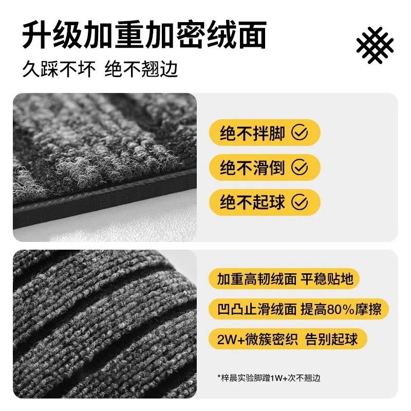 厨房地垫吸水防滑防油可擦免洗耐脏脚垫入户门垫进门门口地毯家用 图片 3
