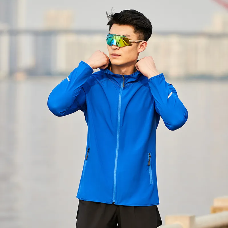 冰丝速干夏季薄外套男女同款休闲防晒服户外运动透气定制皮肤衣 图片 3