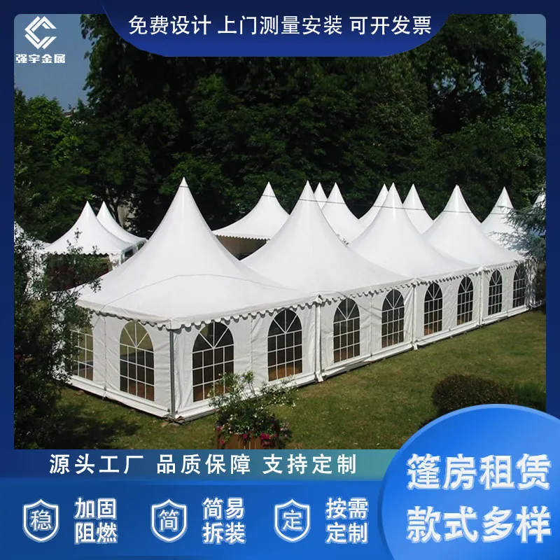 3x3m欧式尖顶篷房商用遮阳棚广告大型活动展览婚庆露天户外帐篷 图片 2