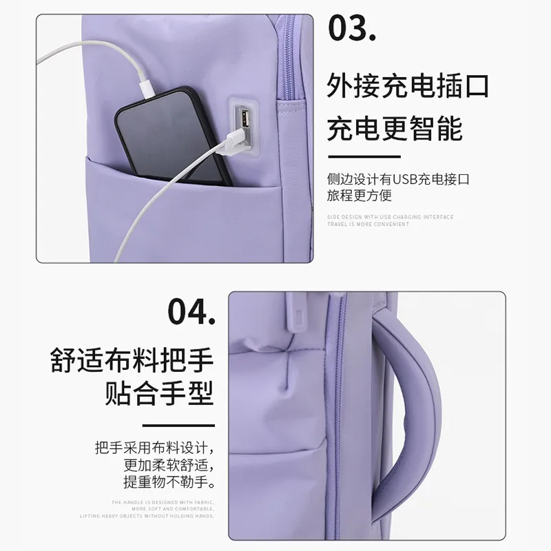 豪旅行李箱拉杆箱女2025年新款登机箱20寸超轻布箱包密码旅行箱24寸 图片 4