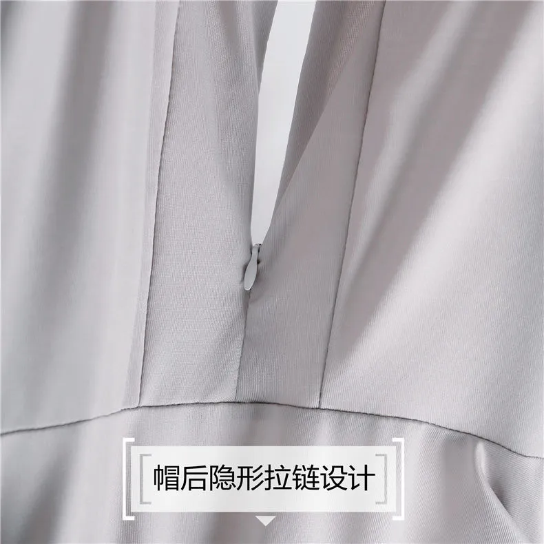 新款防晒衣长款女外穿防紫外线电动车透气连体冰丝外套防晒服夏天 图片 2