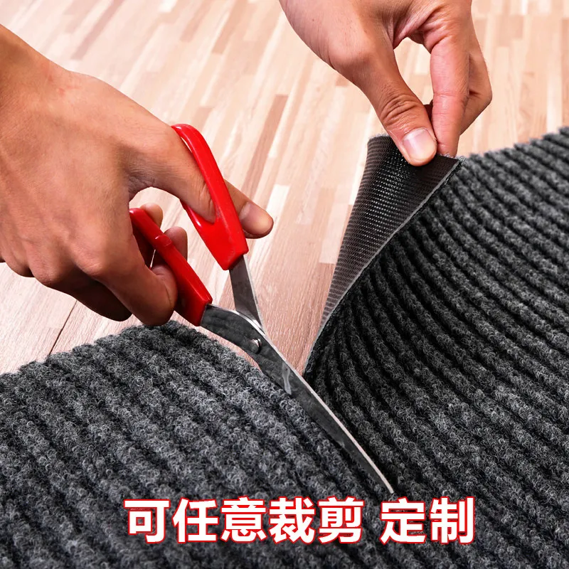 pvc双条纹地毯酒店商用进门入户防滑地垫厨房吸水脚垫卫生间门垫 图片 2