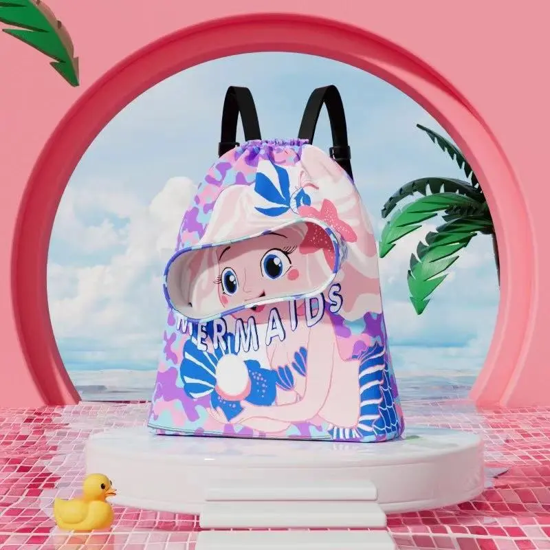 夏季防水儿童游泳包干湿分离防水双肩包游泳浴巾收纳包运动双肩背 图片 2