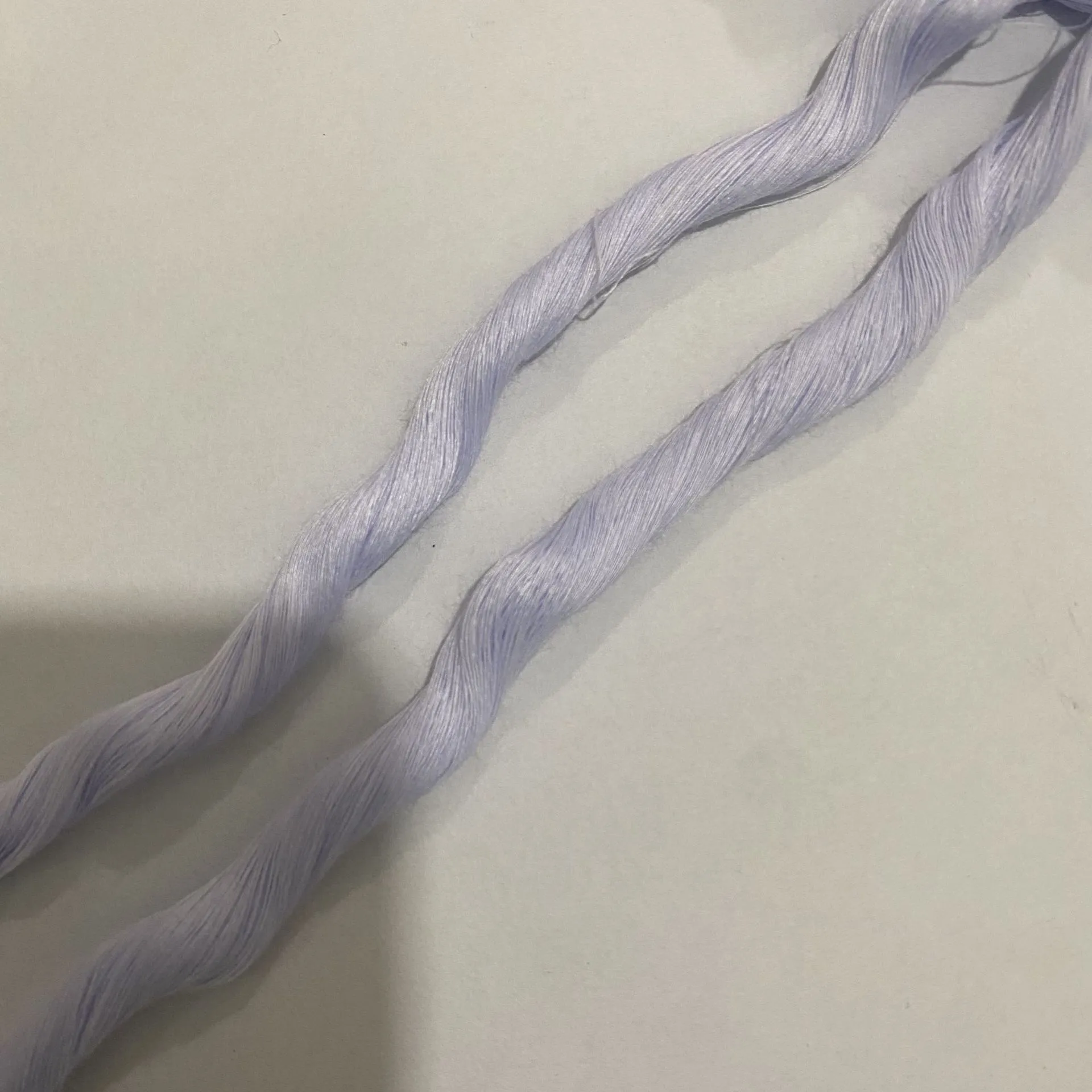 【楚煜纺织】100%涤纱线有色纱32支蓝光白内衣袜子原料直销筒纱 图片 4