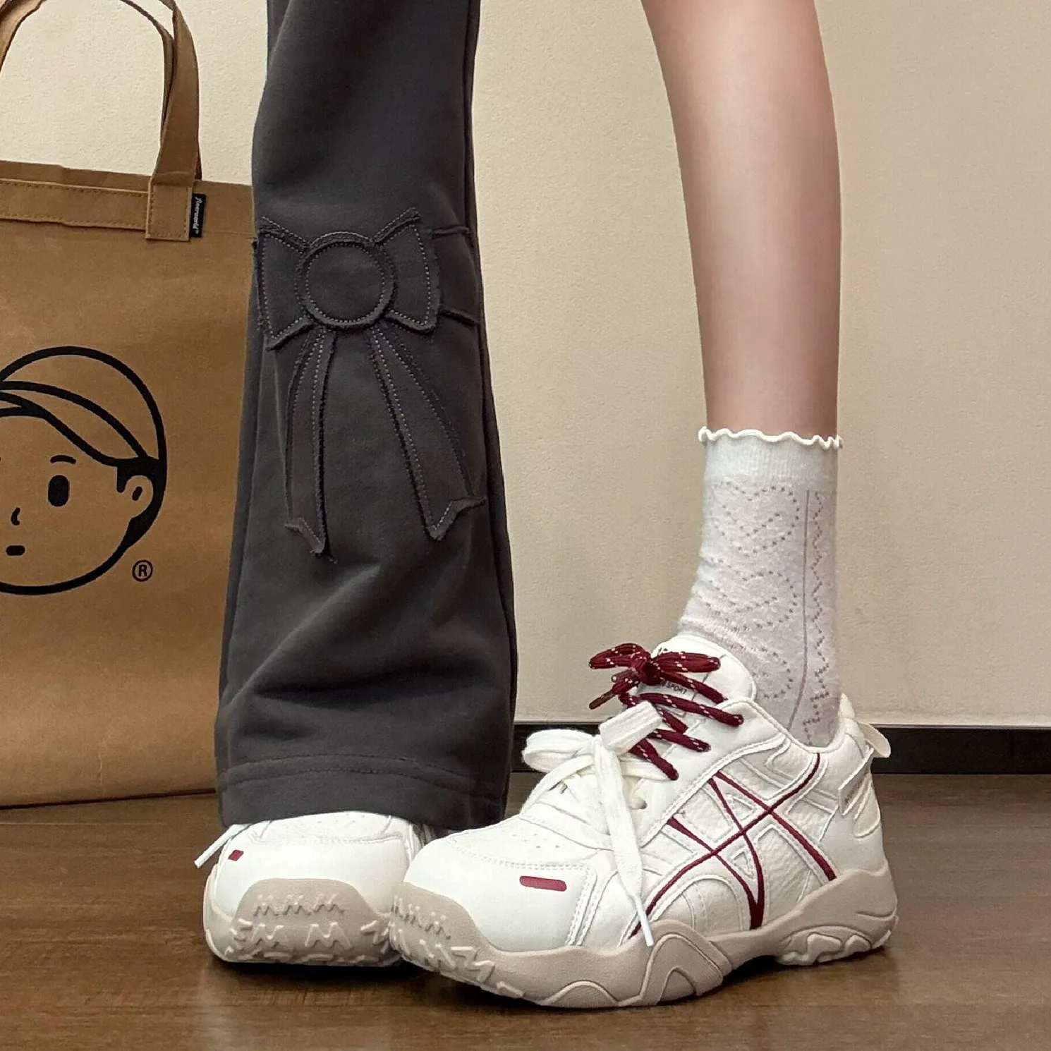 厚底内增高7cm德训鞋女2026新款春季休闲运动鞋老爹鞋阿甘小白鞋 图片 4