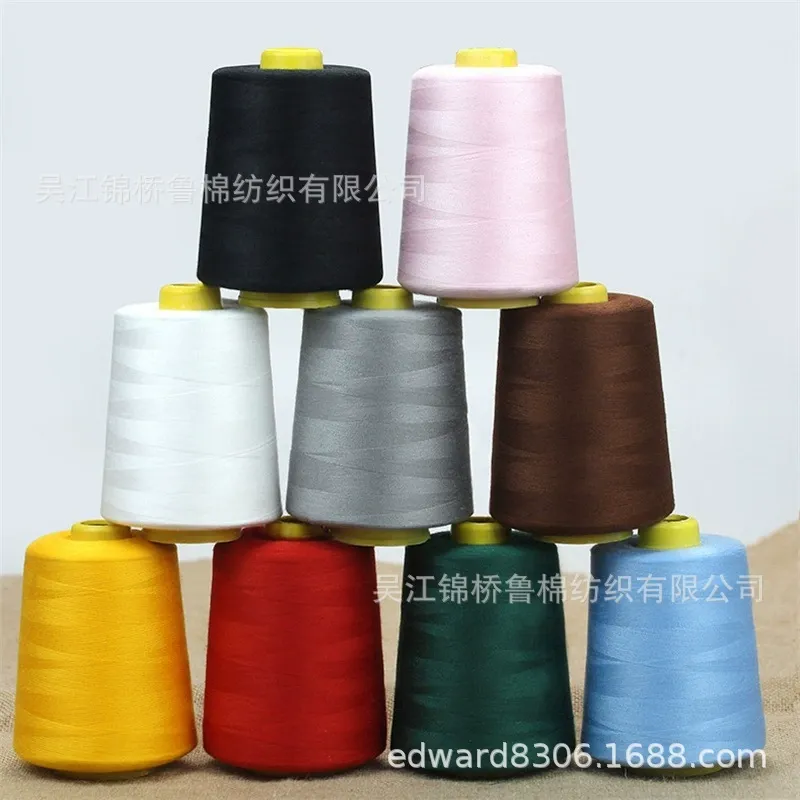全涤色纱21S短纤100d-600D荧光彩色母粒涤纶色纺纱 图片 4
