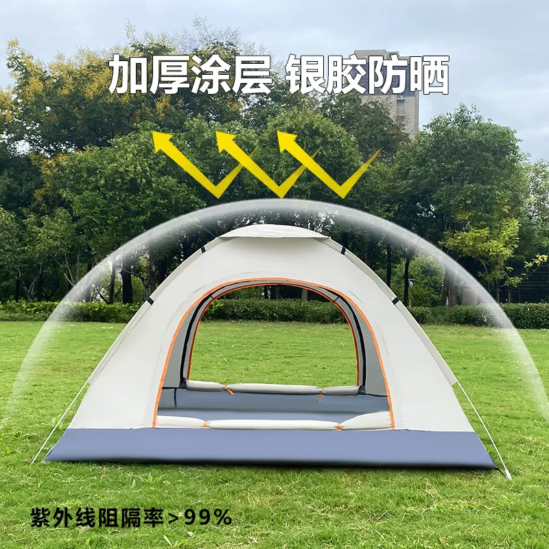 跨境 帐篷户外露营用品防蚊便携全自动速开抛帐防晒儿童公园沙滩 图片 2