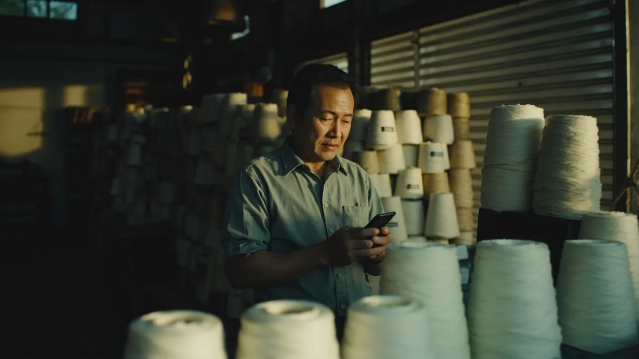 人棉纱仓库档口实景