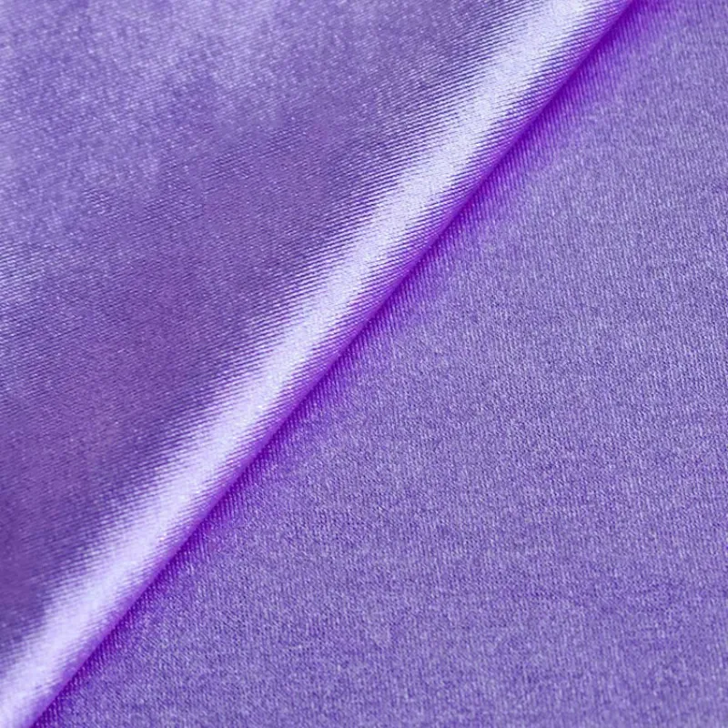 针织弹力色丁拉架面料 经编涤氨运动裤舞蹈服晚礼服布料高弹透气 图片 2