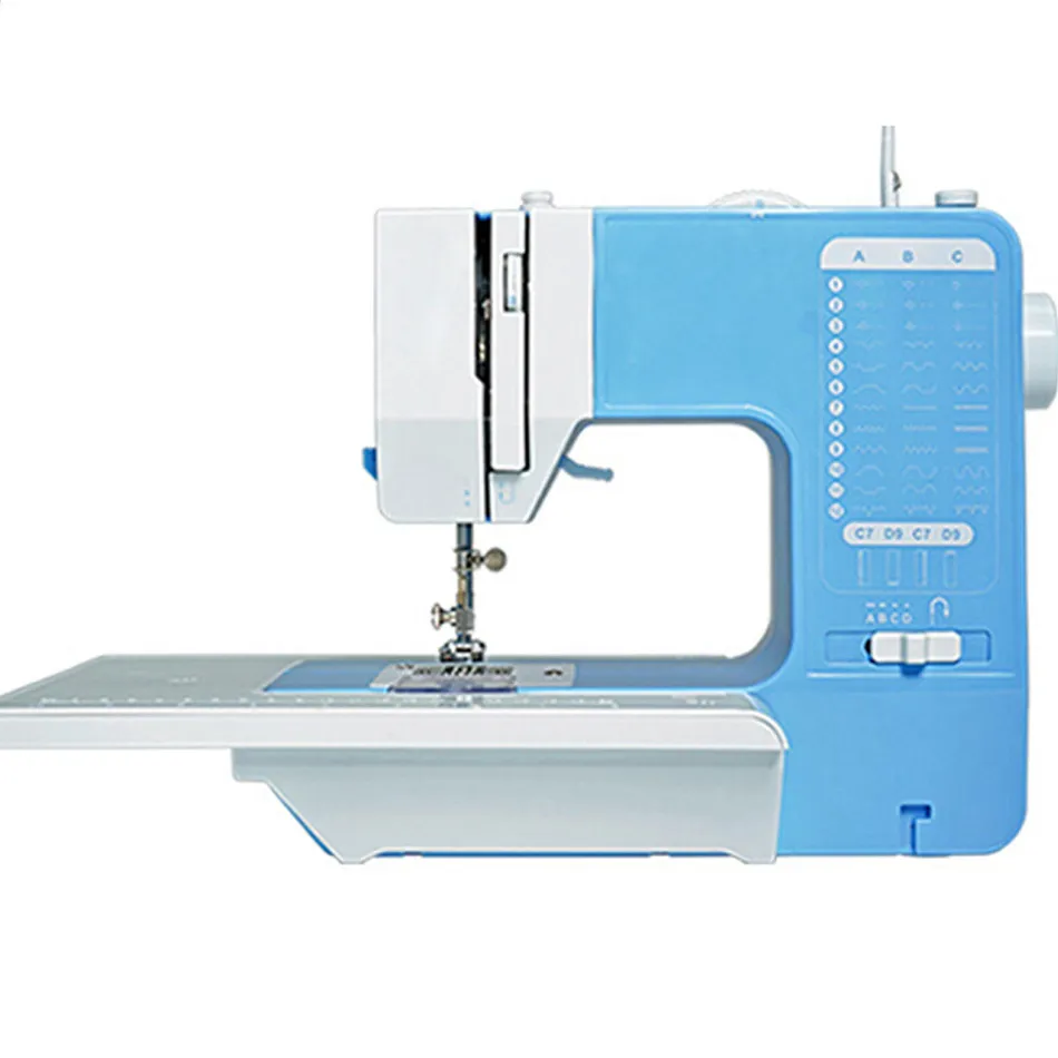 亚马逊eBay小型缝纫机家用多功能电动吃厚锁边缝纫机欧美英韩规 图片 5
