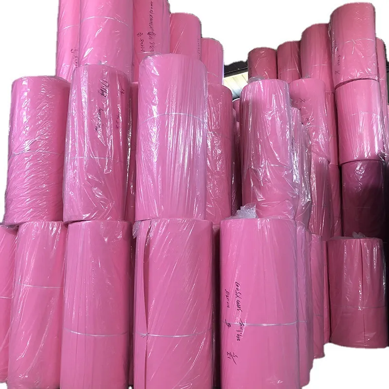 原材料1mm-5mm厚彩色毛毡羊毛毡背胶自粘彩色化纤毛毡布无纺布 图片 3