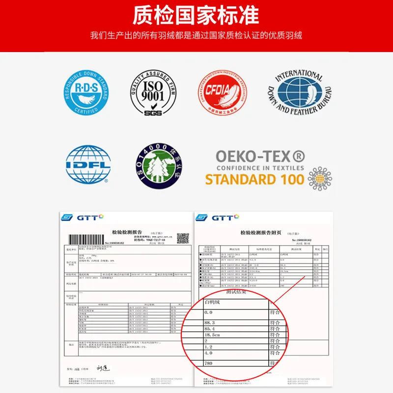 国标水洗95白鸭绒纯白大朵高蓬松羽绒被纺织羽绒羽毛原料鸭绒厂家 图片 4