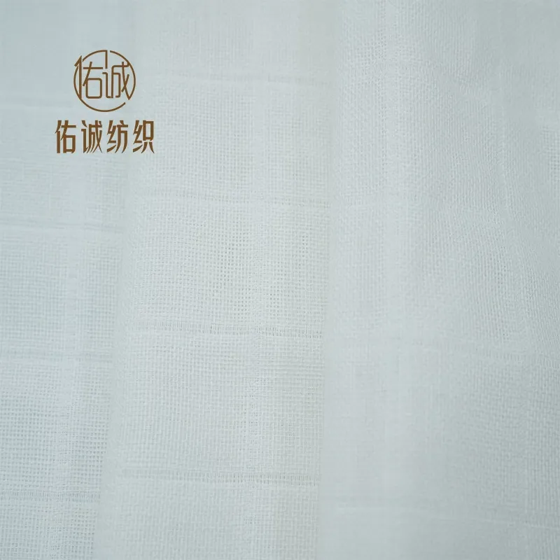 全棉双层muslin纱布襁褓巾拍嗝巾尿布大方格白坯布厂家批发 图片 4