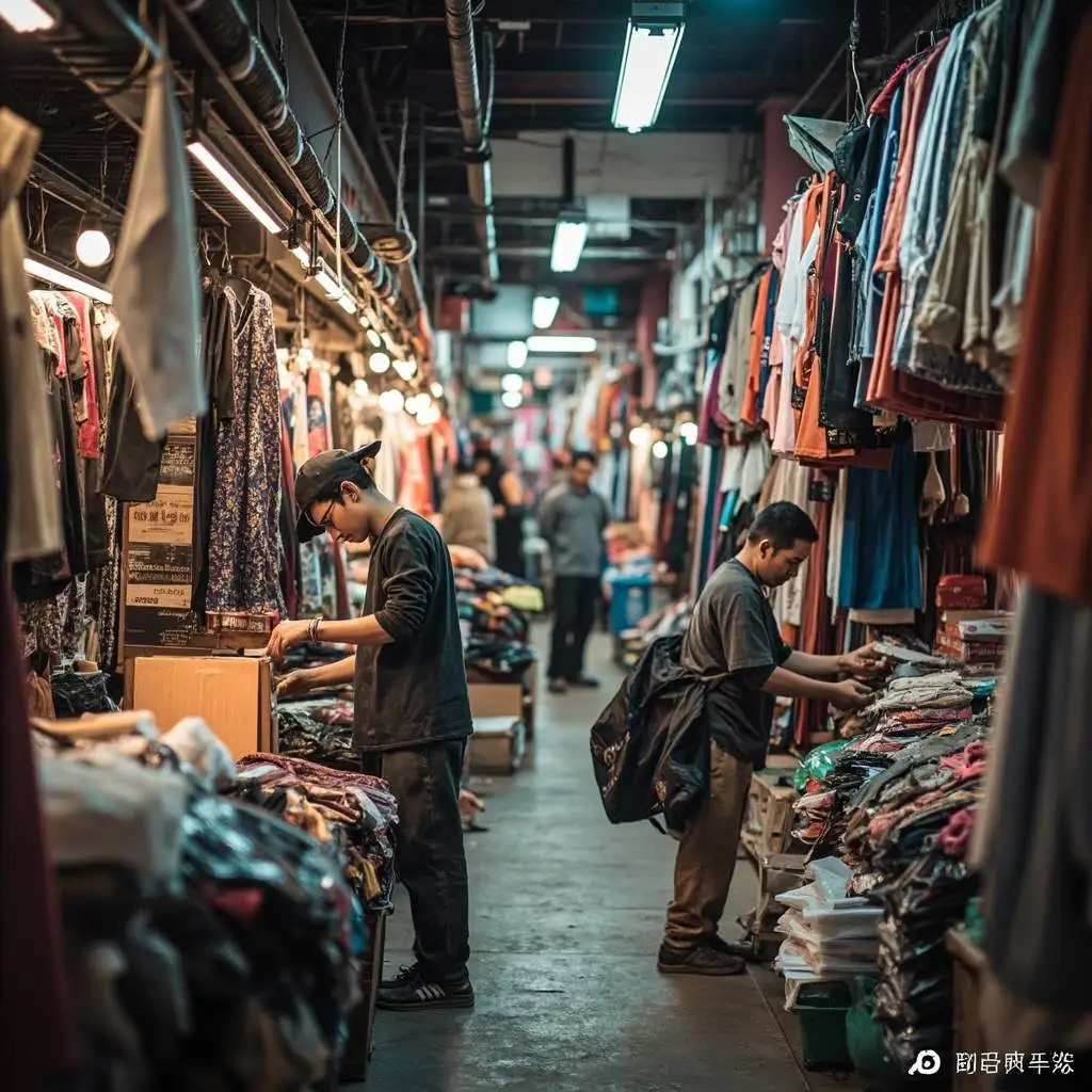 杭州四季青服装批发市场实拍