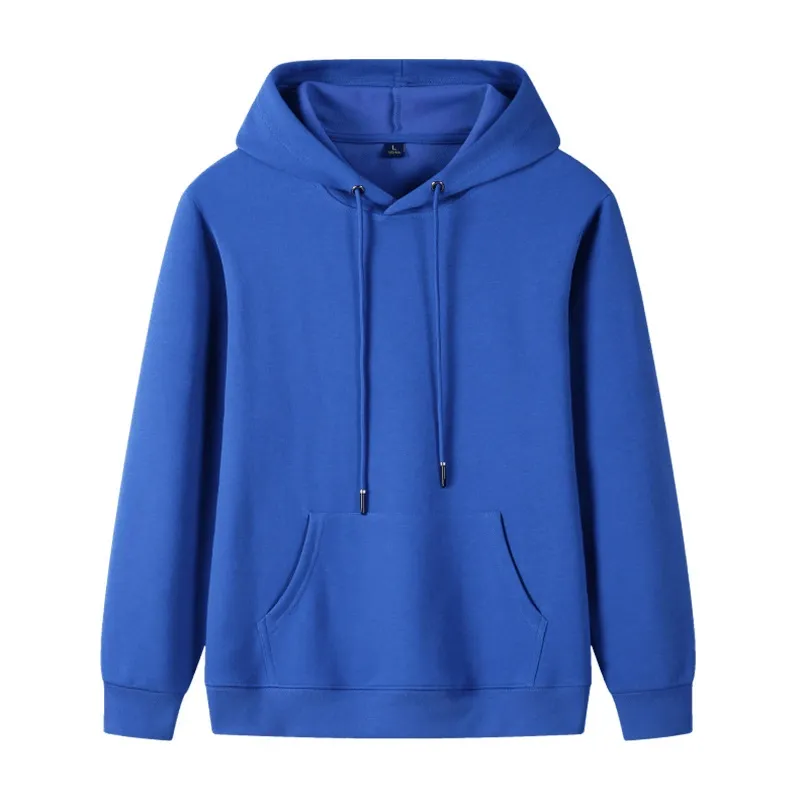 纯棉连帽衫卫衣 秋季空白hoodie运动会班服定制多色可选 图片 5