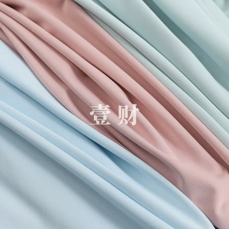 180g锦纶冰丝面料 高密固色锦氨针织布 防晒服泳衣瑜伽服面料 图片 4