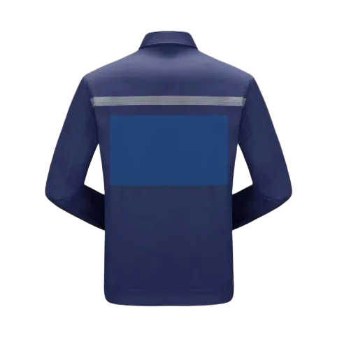 夏季工作服套装男 工厂车间汽修服耐磨劳保服 浅蓝浅灰多色可选 图片 6